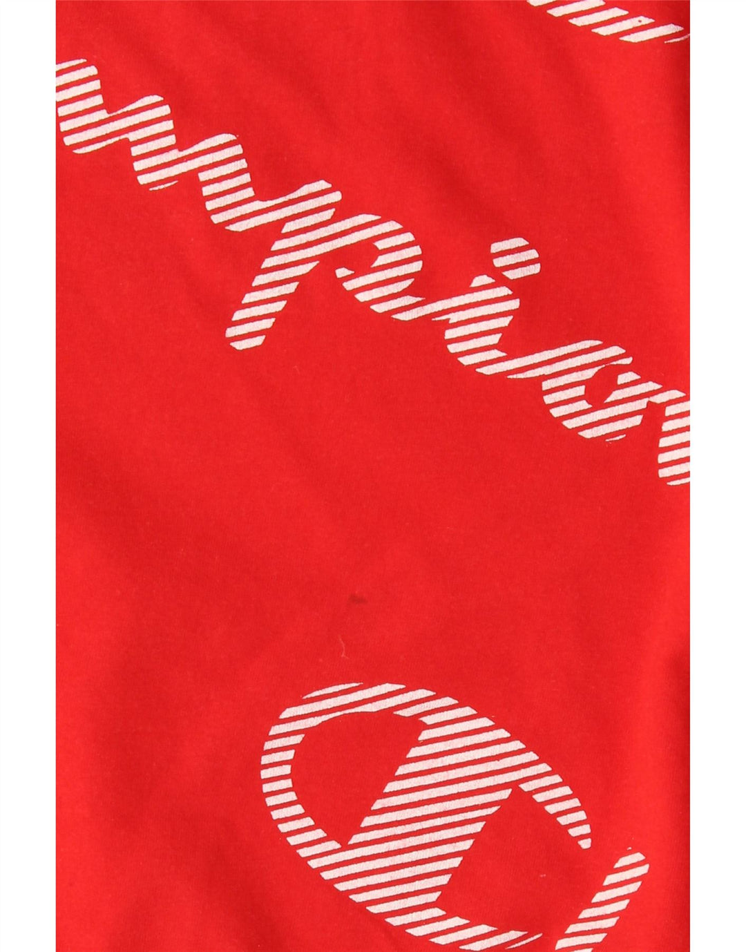 CAMPEÃO Camiseta masculina gráfica grande algodão vermelho