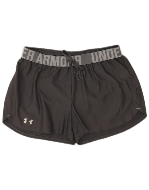 Shorts de natação feminino Under Armour Heat Gear Graphic UK 14 cinza médio