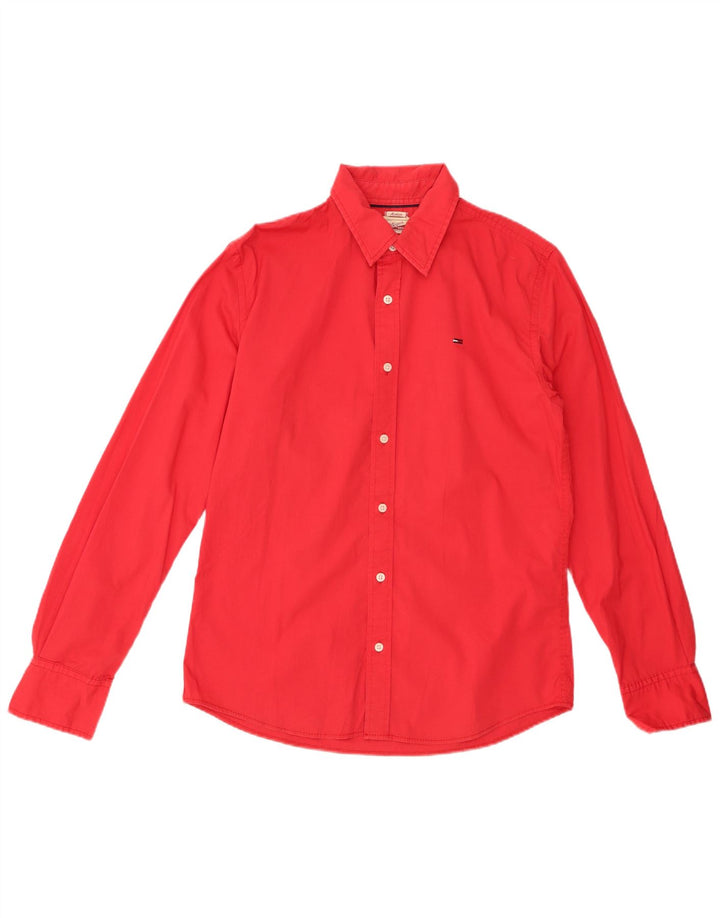 Camisa masculina TOMMY HILFIGER médio algodão vermelho
