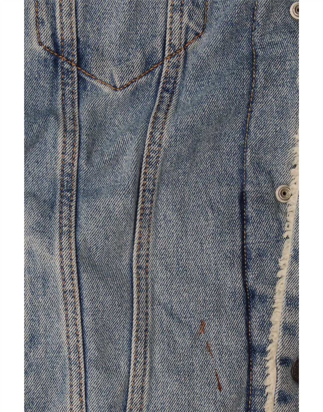 Jaqueta jeans masculina Sherpa Levi's UK 40 grande azul
