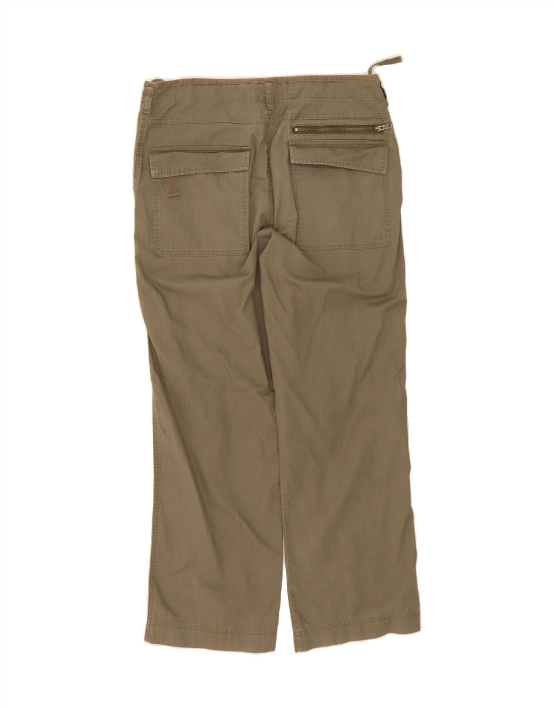 CALVIN KLEIN Mens Straight Chino Trousers W33 L30 Khaki Cotton Vintage Calvin Klein and Second-Hand Calvin Klein from Messina Hembry 