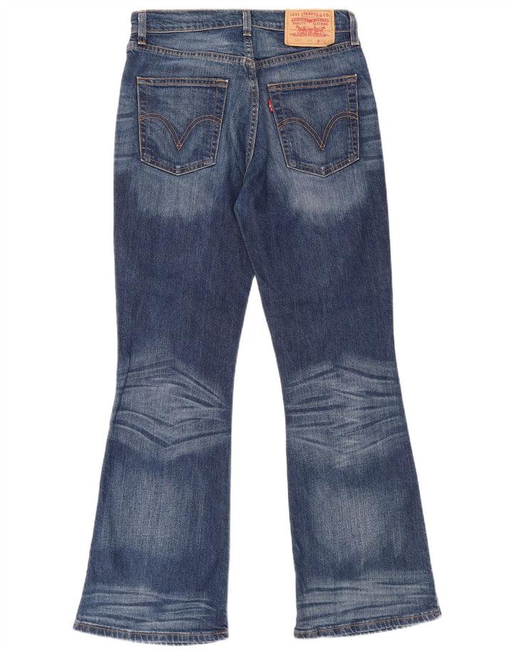 Calça jeans feminina Levi's 525 Bootcut W30 L30 azul marinho algodão