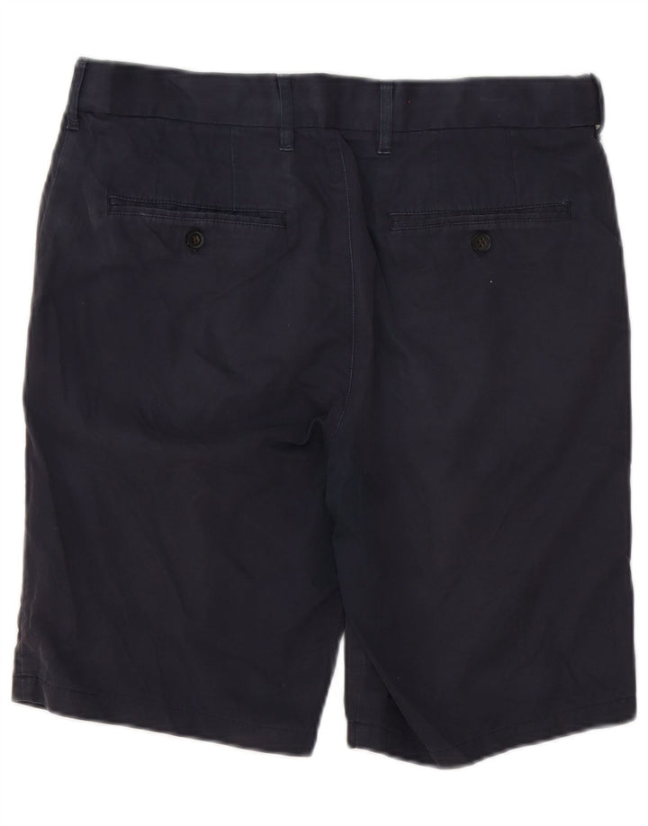 Shorts chino masculino Marks & Spencer W32 algodão azul marinho médio