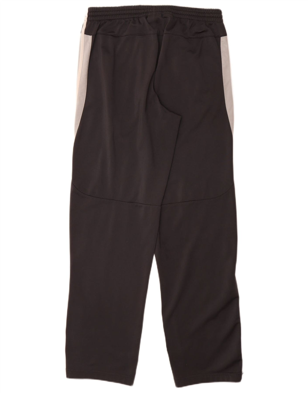 Calças de treino masculinas Adidas UK 42/44 poliéster cinza grande