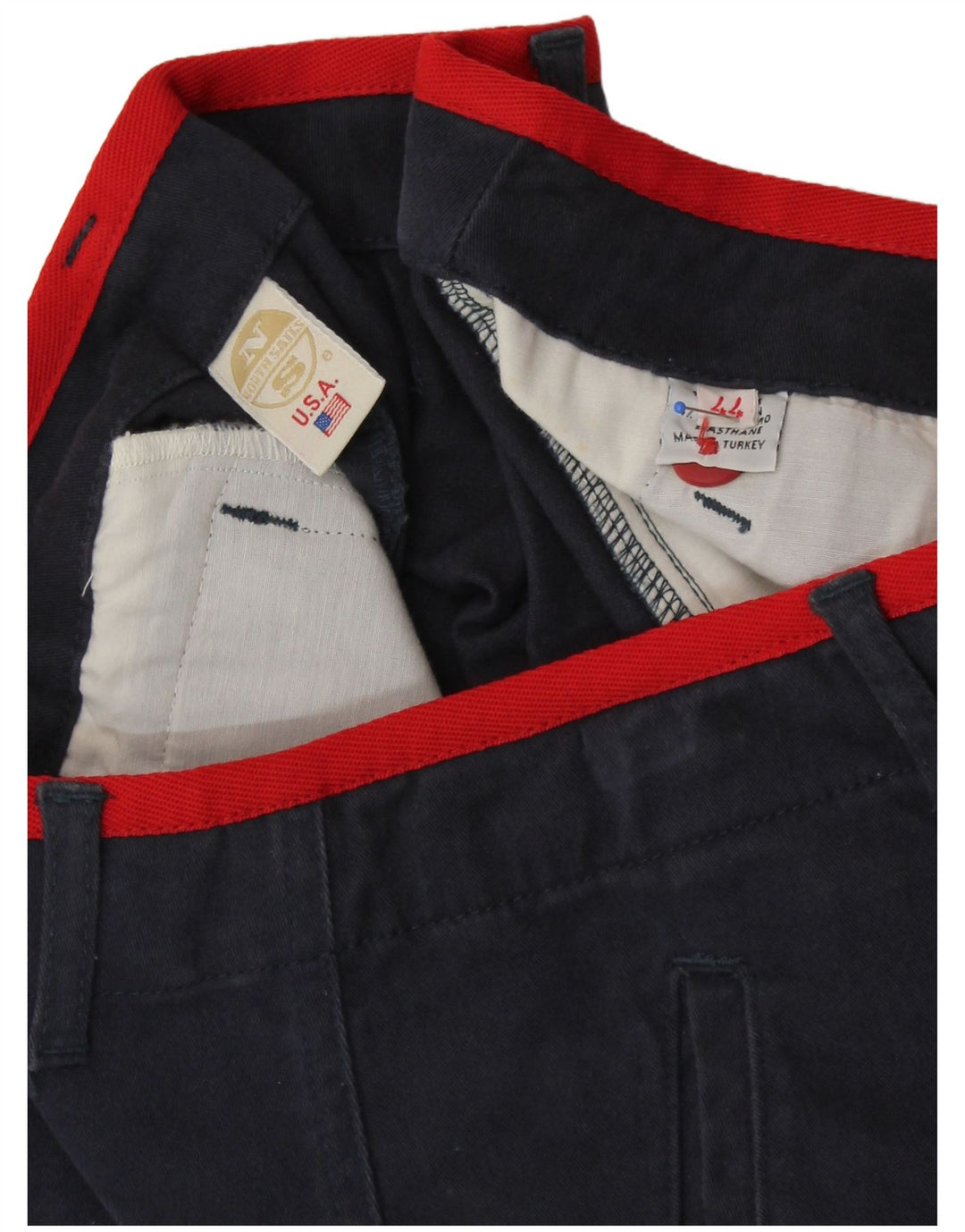 Saia feminina NORTH SAILS cintura alta evasê EU 44 XL W30 algodão azul marinho