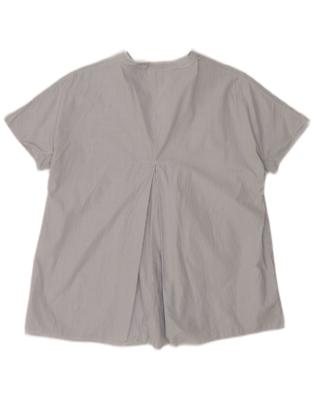 Blusa feminina Aspesi EU 38 algodão listrado azul médio