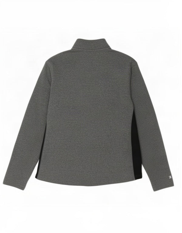 Jaqueta de treino Champion Boys 13-14 anos XL cinza colorblock