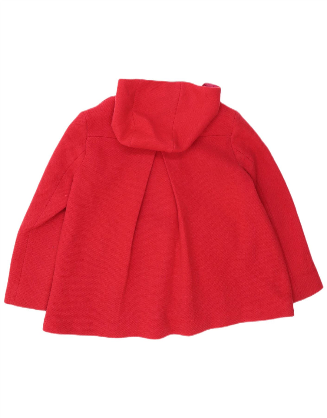 Sobretudo feminino curto com capuz Desigual EU 40 lã rosa médio