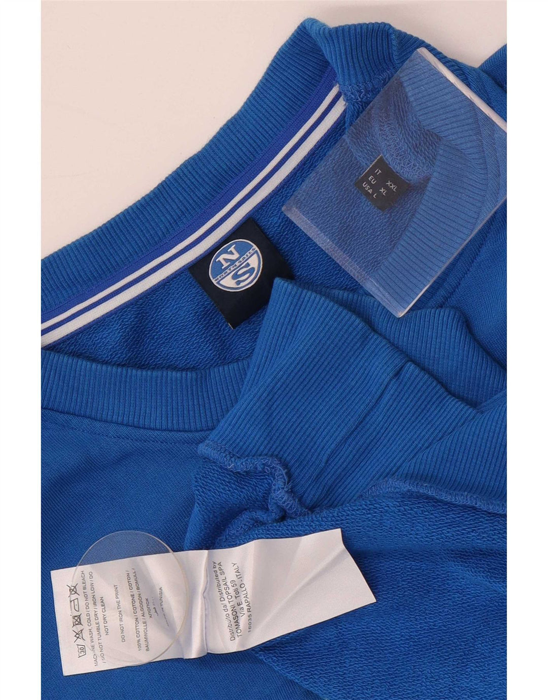 North Sails moletom gráfico masculino jumper grande algodão azul