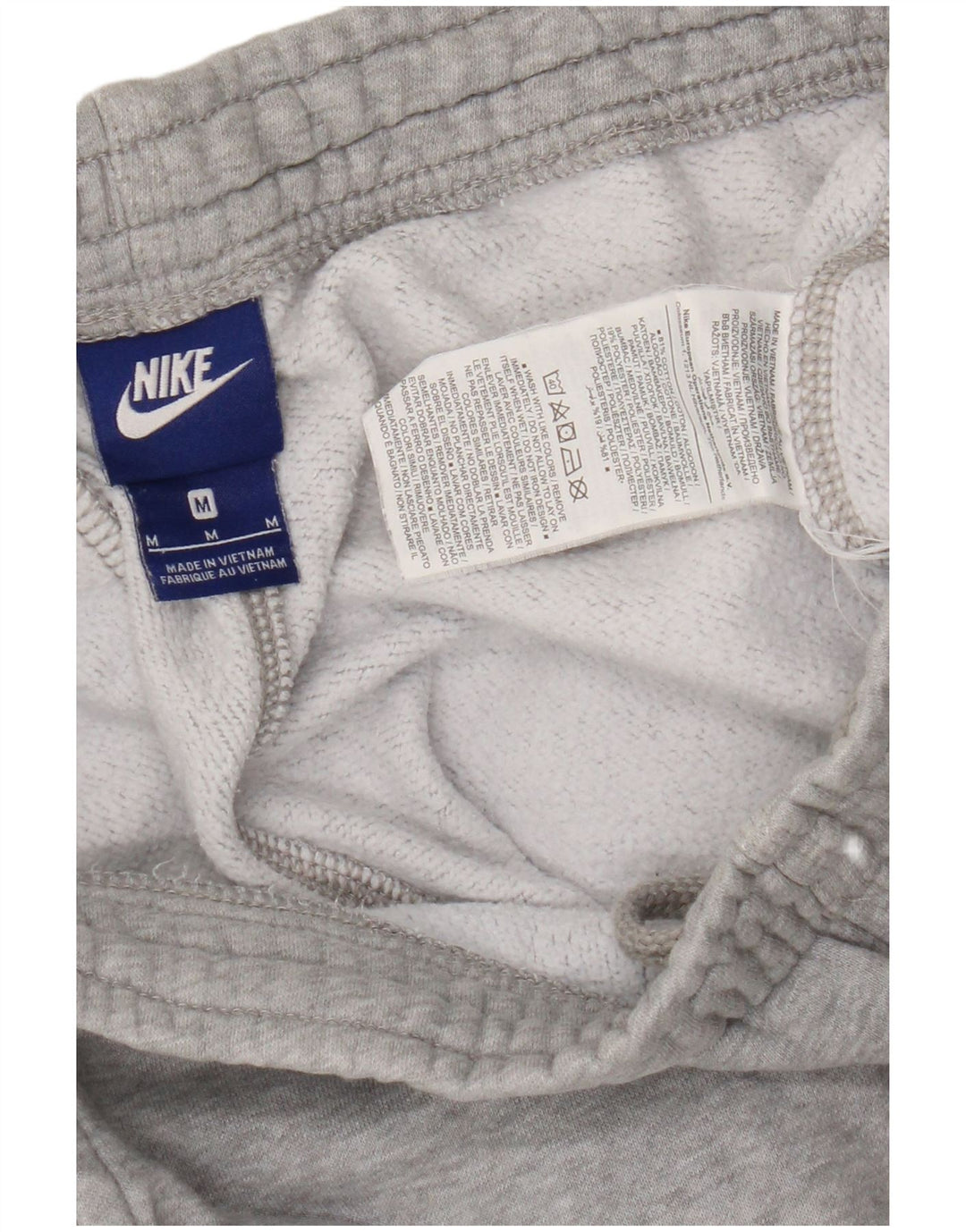 Calça de treino masculina Nike Joggers cinza médio algodão manchado