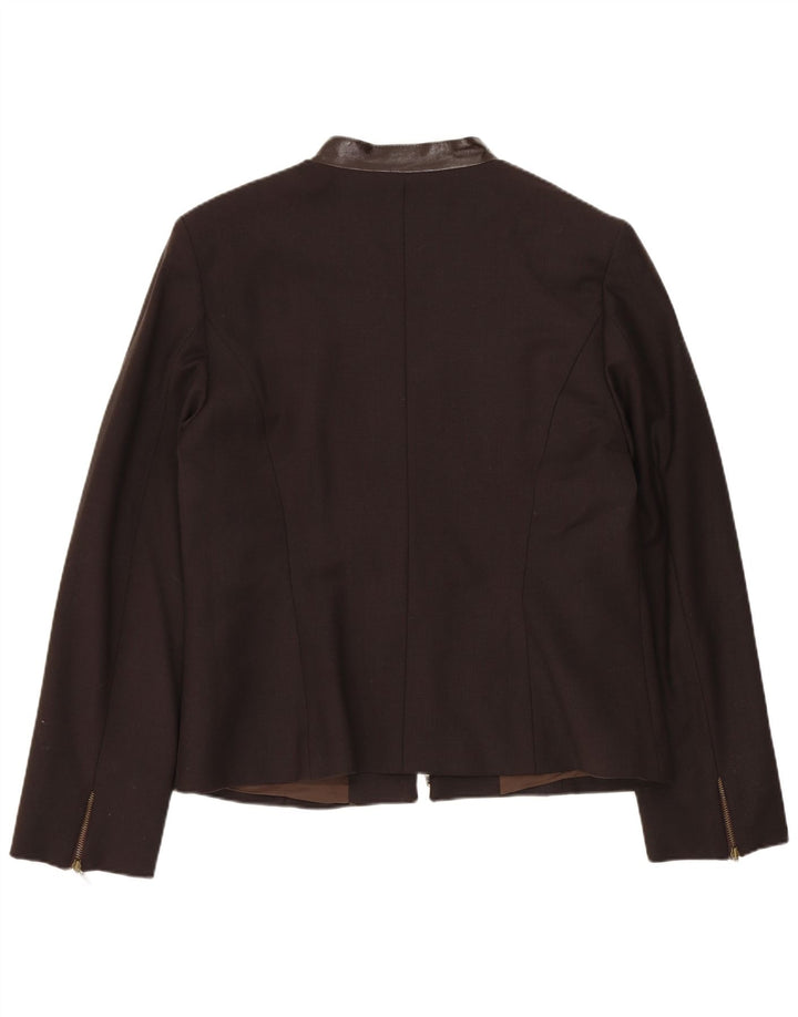 Jaqueta blazer feminina VINTAGE IT 46 grande lã marrom