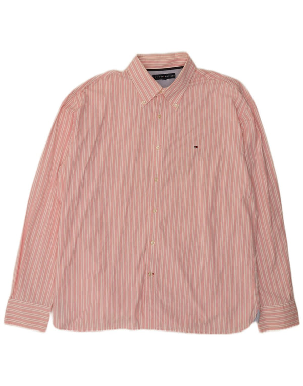Camisa masculina Tommy Hilfiger 2XL listra rosa