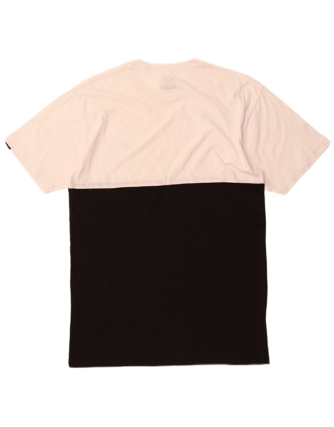 Camiseta masculina VANS Classic Fit Top médio branco colorblock