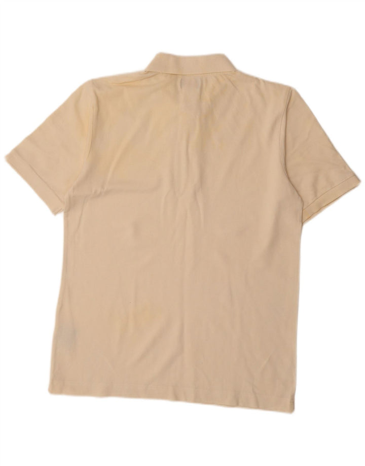Camisa polo masculina KAPPA de algodão branco médio