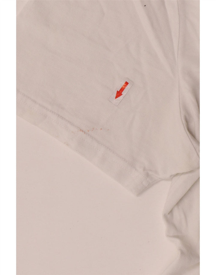 Camiseta gráfica masculina Lyle & Scott Top 2XL algodão branco