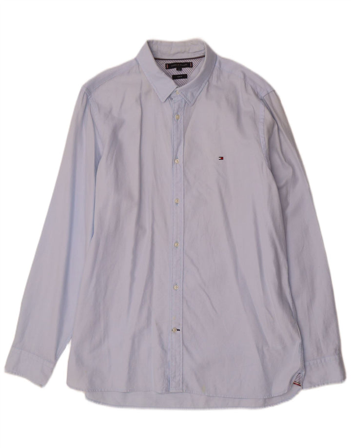 Camisa masculina TOMMY HILFIGER Slim Fit XL azul