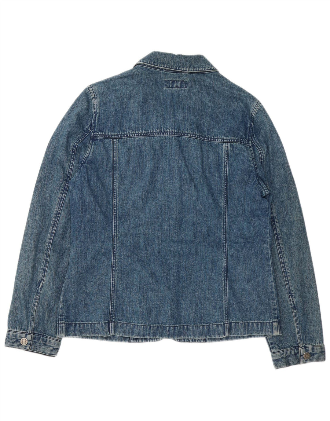 Jaqueta jeans feminina Boden Reino Unido 14 grande algodão azul