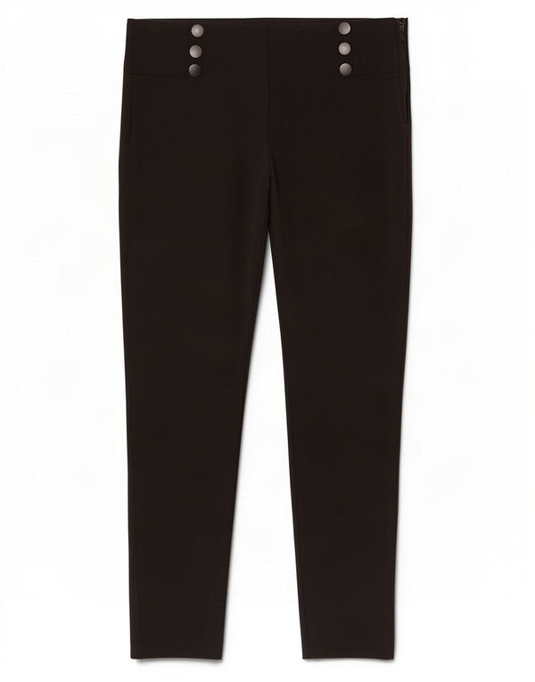 Zara Calça feminina casual slim XL W32 L28 preta