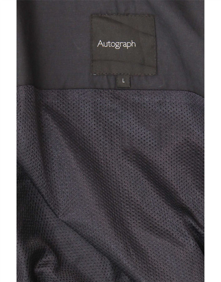 Jaqueta utilitária masculina Marks & Spencer Autograph UK 40 grande azul marinho