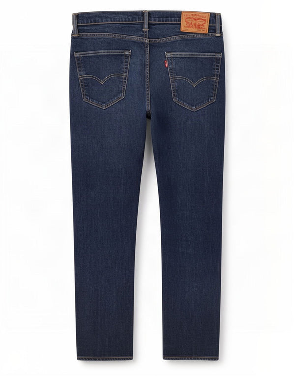 Levi's Masculino 502 Tapered Jeans W33 L28 Azul Marinho Algodão
