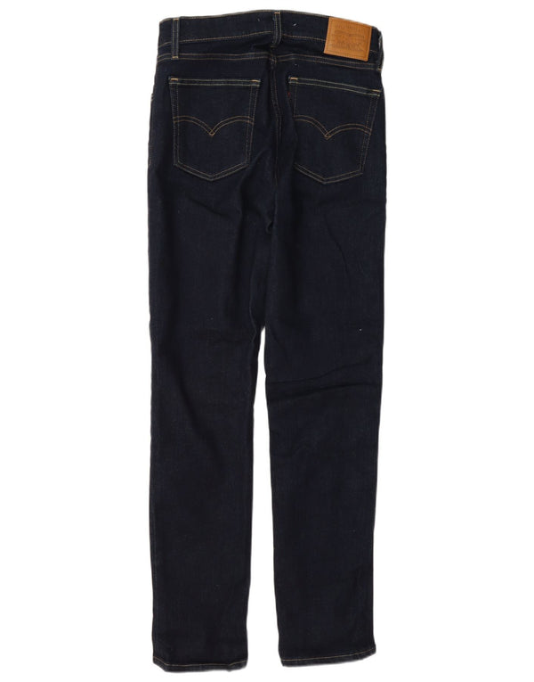 Calça jeans feminina Levi's 724 High Rise Straight W27 L30 azul marinho algodão