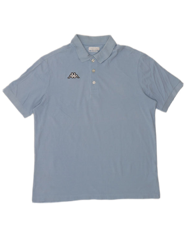 Camisa polo masculina Kappa XL algodão azul