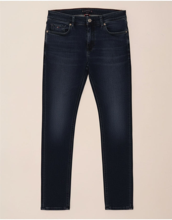 Tommy Hilfiger Meninos Jeans Slim 13-14 Anos Azul Marinho Algodão