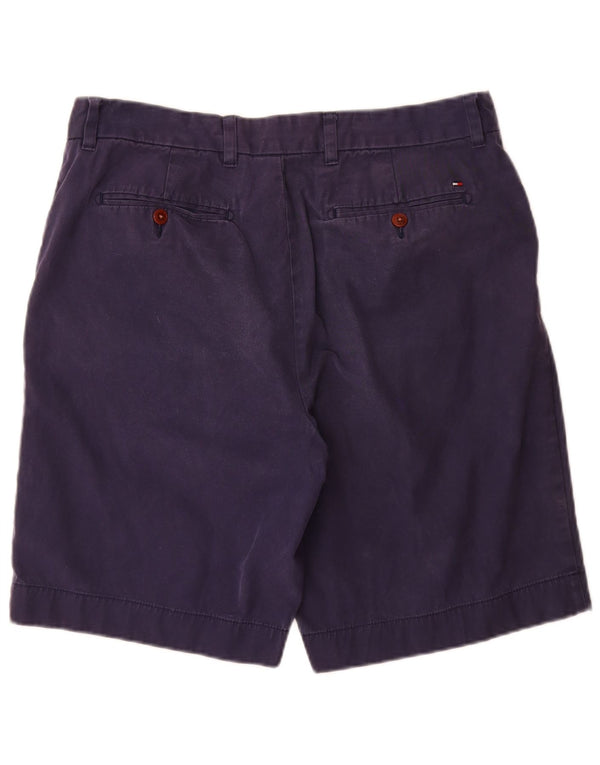 Tommy Hilfiger Mens Classic Fit Chino Shorts W34 Grande Algodão Azul Marinho