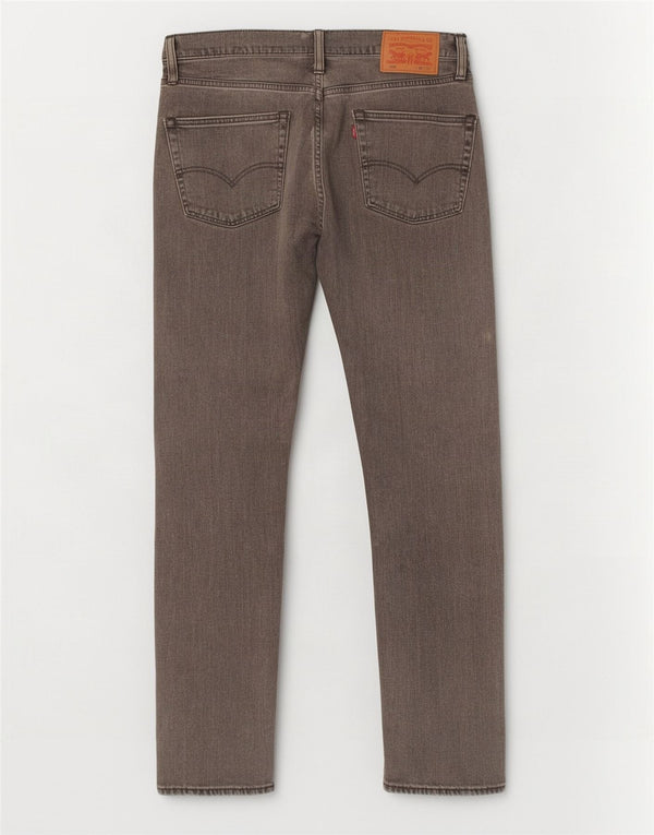 Calça jeans masculina Levi's 502 Tapered W30 L32 cinza algodão