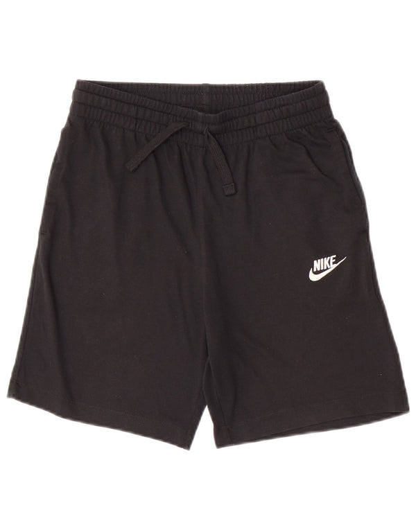 Shorts esportivos Nike Boys 12-13 anos grandes de poliéster preto