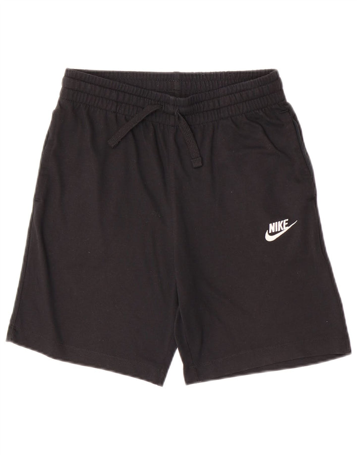 Shorts esportivos Nike Boys 12-13 anos grandes de poliéster preto