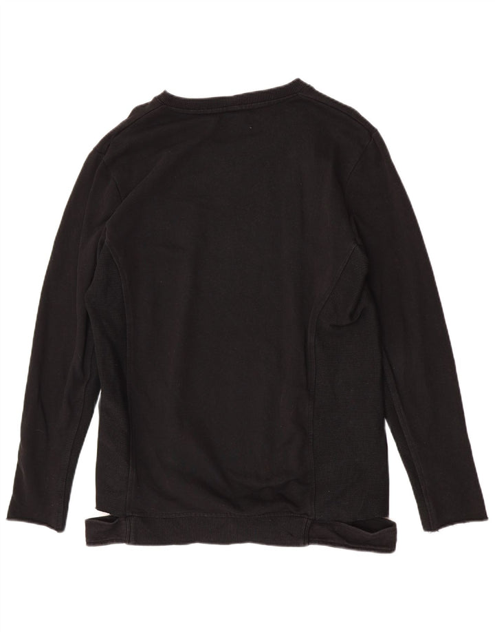 Zara moletom masculino jumper grande algodão preto