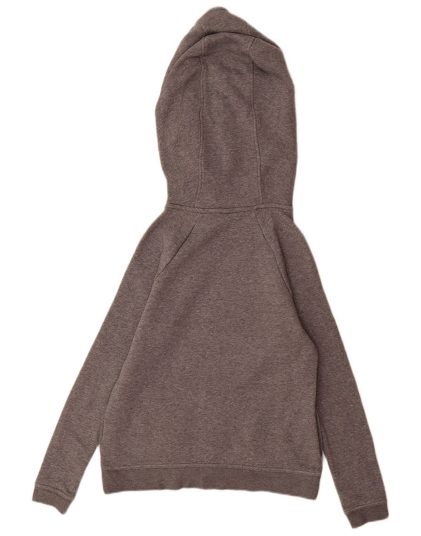 Nike Womens Hoodie Jumper UK 6 XS Cinza Algodão