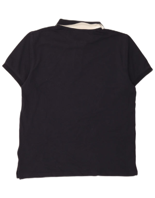 Camisa polo masculina Gant grande algodão azul marinho