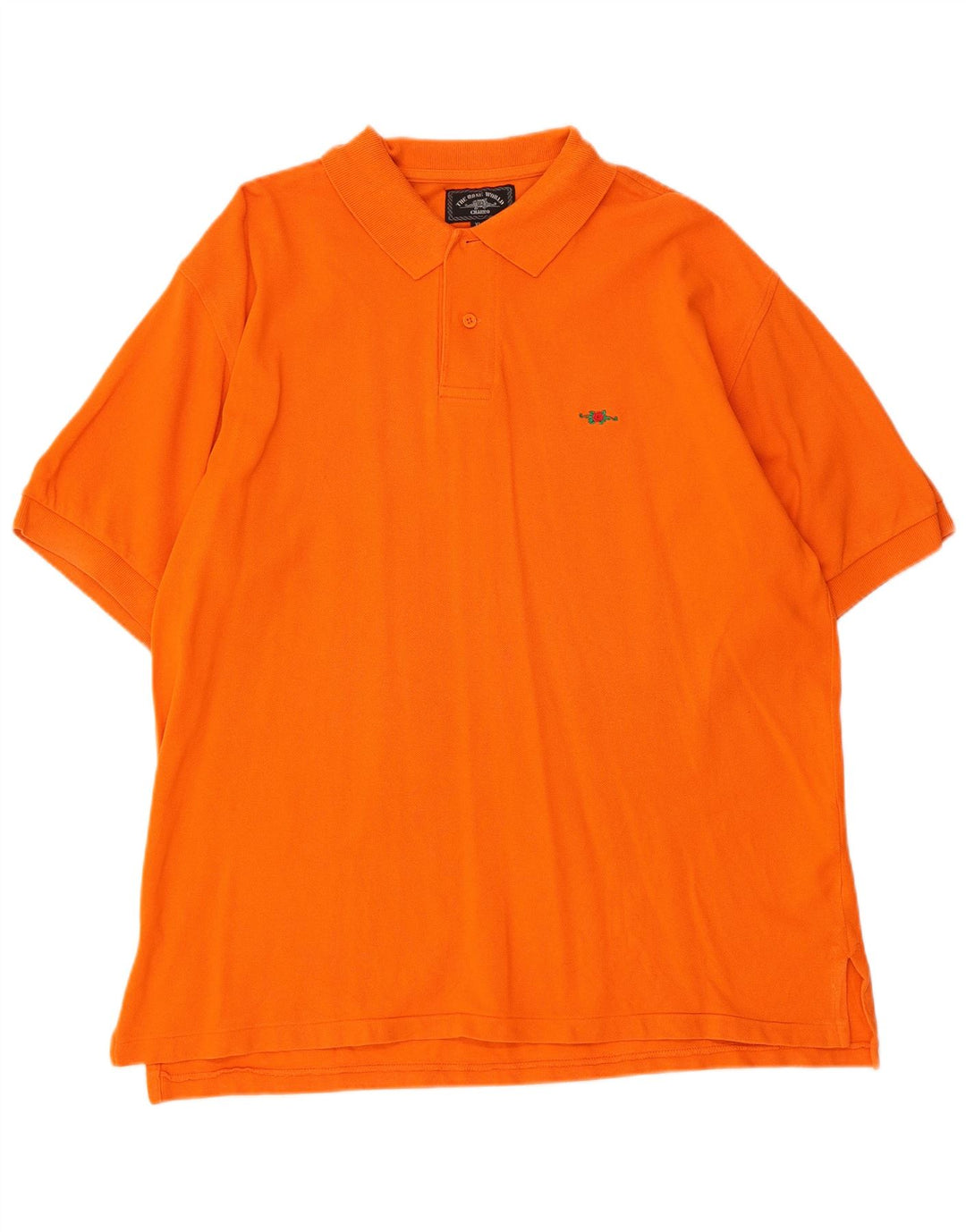 Camisa polo masculina Charro XL laranja algodão