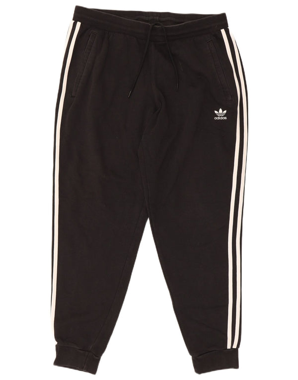 Adidas Mens Treino Calças Joggers XL Algodão Preto