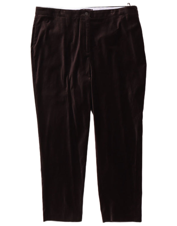 Calça Chino Cônica Feminina Marks & Spencer Reino Unido 18 XL W38 L27 Algodão Preto
