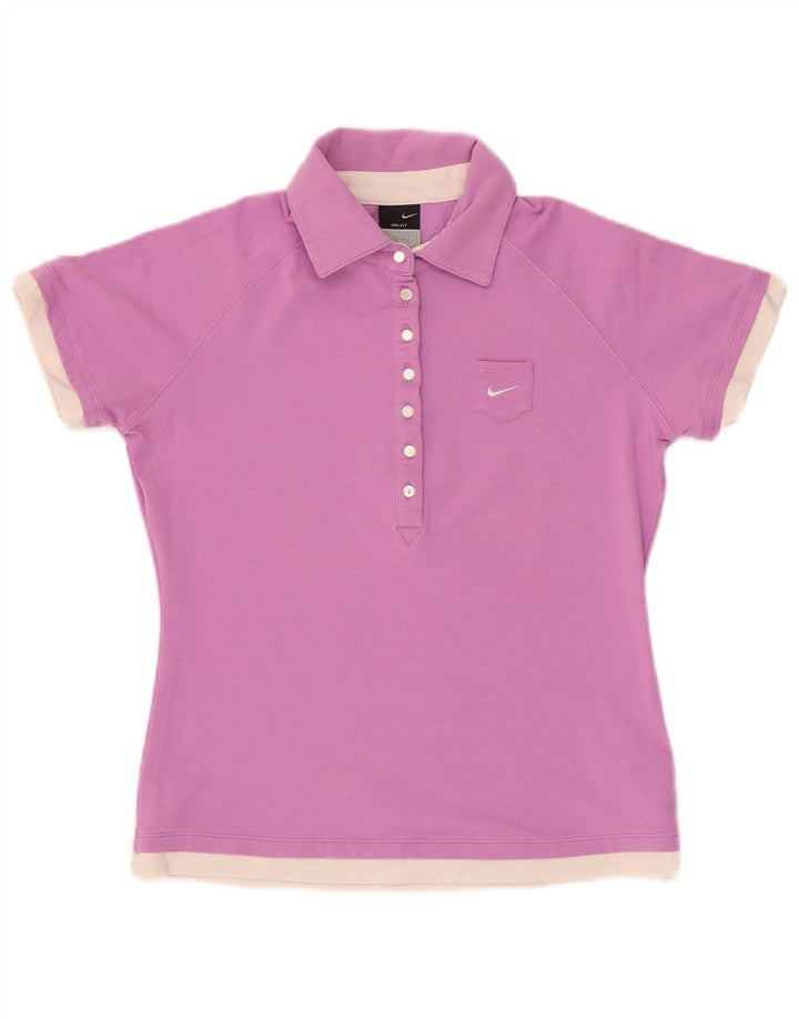 Camisa polo feminina Nike UK 8/10 pequena rosa