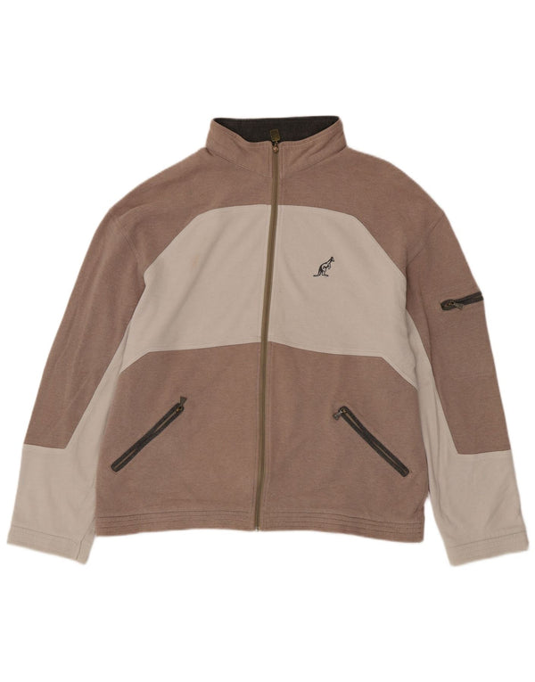 AUSTRALIAN L'ALPINA Jaqueta masculina de agasalho IT 54 XL bege Colourblock