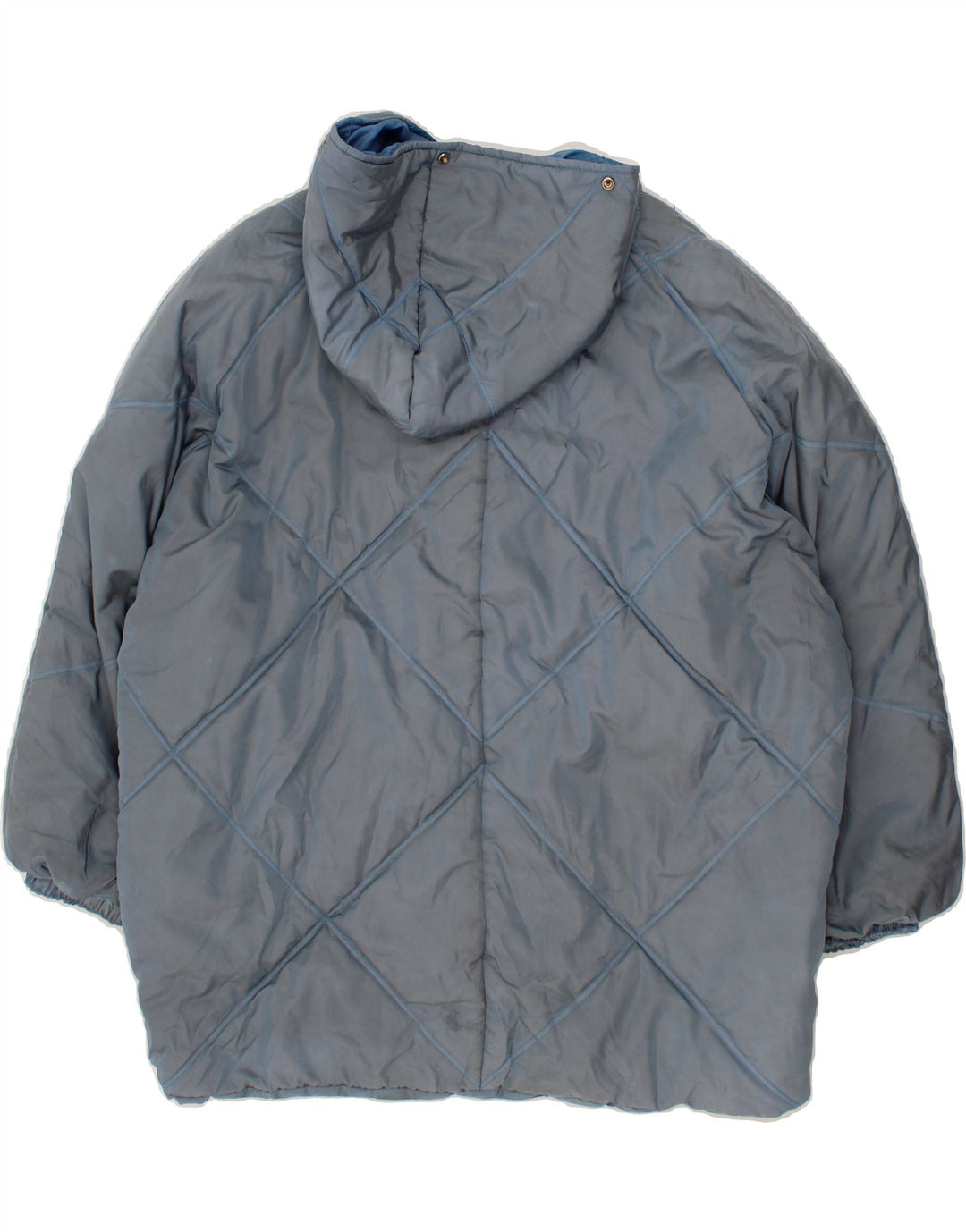 NORDICA Womens Hooded Padded Jacket IT 46 Large Blue Polyamide Vintage Nordica and Second-Hand Nordica from Messina Hembry 
