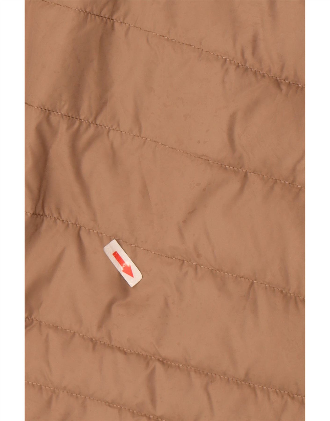 Colete acolchoado feminino Tommy Hilfiger UK 12 poliéster bege médio