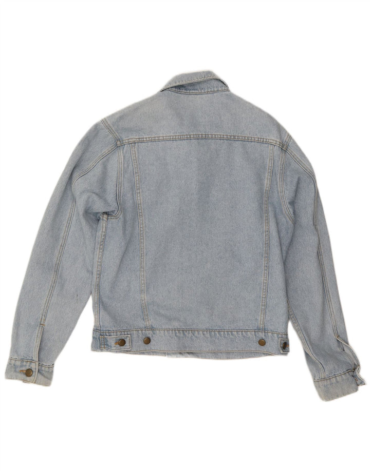 Jaqueta jeans masculina American Apparel Reino Unido 38 algodão azul médio