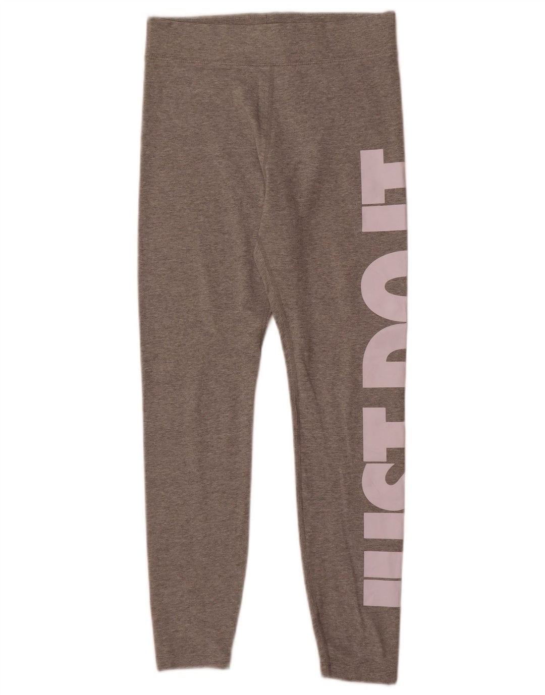 Leggings Nike Femininas Graphic UK 12 Algodão Cinza Médio