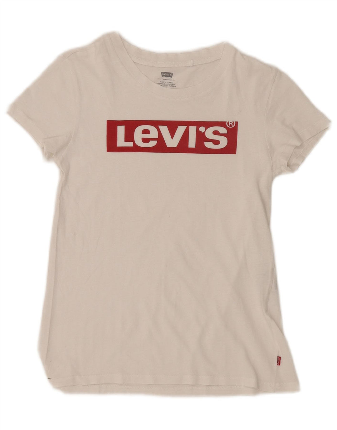 Camiseta feminina gráfica Levi's Top UK 2 2XS branco