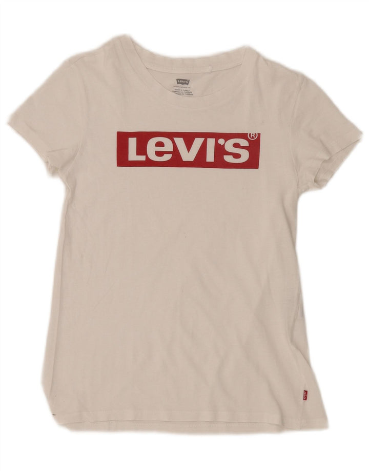 Camiseta feminina gráfica Levi's Top UK 2 2XS branco