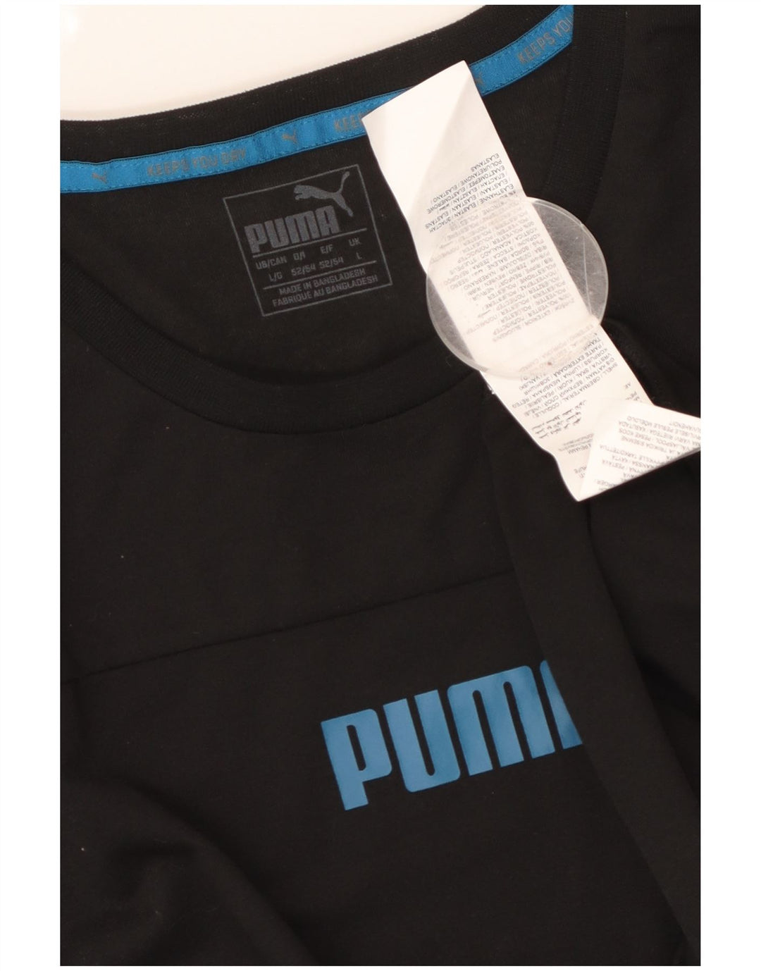 Camiseta masculina PUMA grande poliéster preto