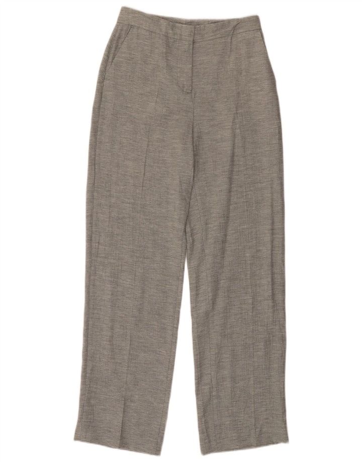 Calça chino reta feminina ZARA XS W27 L32 cinza viscose