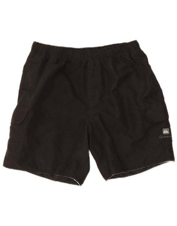 Quiksilver Mens Cargo Sport Shorts Médio Preto