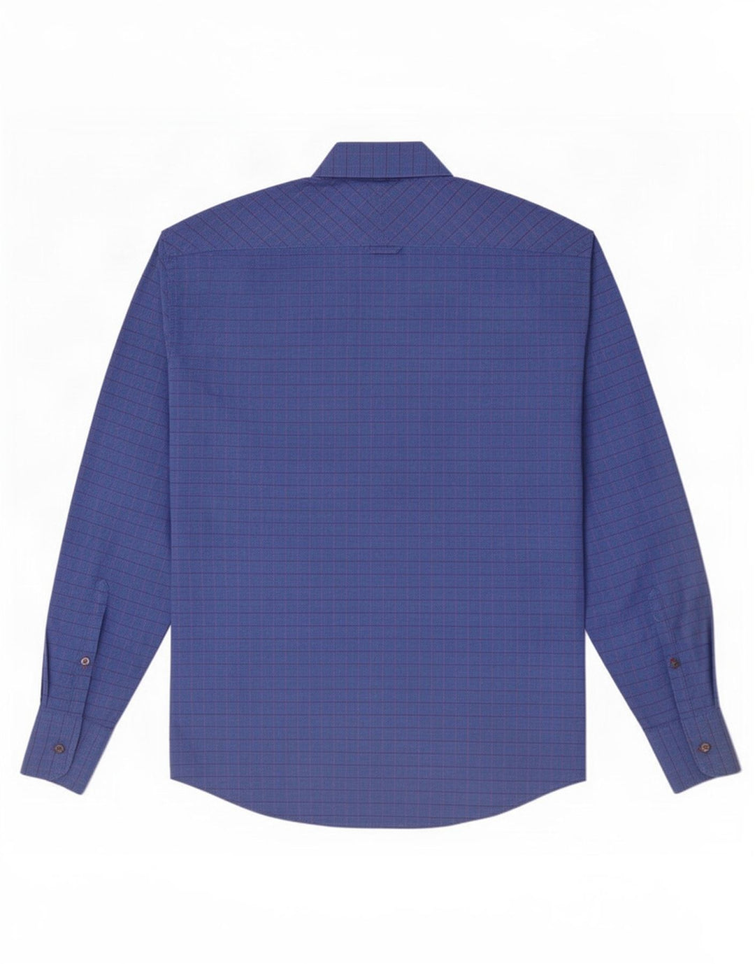 Camisa masculina Ben Sherman de algodão xadrez azul médio