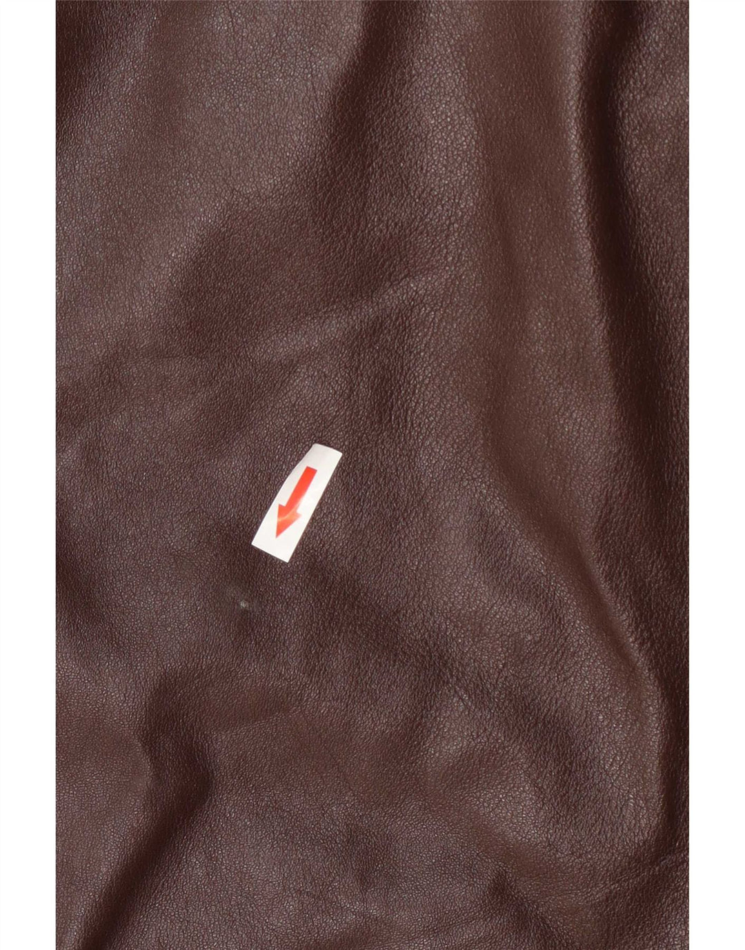 Casaco de couro feminino vintage IT 48 XL Borgonha